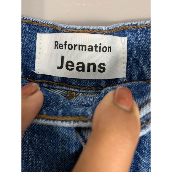 Reformation Denim Cherry Skirt - Picture 6 of 6